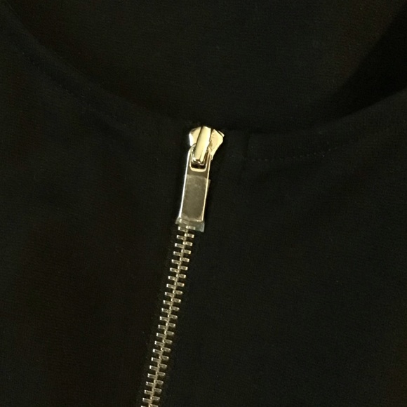 NEW ANN TAYLOR PONTE EXPOSED ZIPPER SLEEVELESS FIT & FLARE - Picture 7 of 14